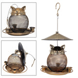 Maxbell Iron Hanging Bird Feeder Sturdy Outdoor Food Container for Yard Garden Patio