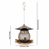 Maxbell Iron Hanging Bird Feeder Sturdy Outdoor Food Container for Yard Garden Patio