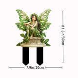 Maxbell Fairy Garden Stake Acrylic Gift Decorative Butterfly for Lawn Garden Pathway