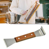 Maxbell Bee Hives Frame Lifter Stainless Steel Hives Scraping for Farm Wood Workings