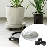 Maxbell Garden Rolling Plant Stand with Wheels Round Pot Mover Rollers for Shop Home