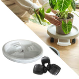 Maxbell Garden Rolling Plant Stand with Wheels Round Pot Mover Rollers for Shop Home