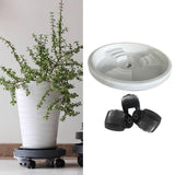 Maxbell Garden Rolling Plant Stand with Wheels Round Pot Mover Rollers for Shop Home