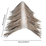 Maxbell Artificial Thatch Roofing Realistic Decorative for Garden DIY Projects Patio Grey