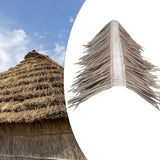 Maxbell Artificial Thatch Roofing Realistic Decorative for Garden DIY Projects Patio Grey
