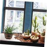 Maxbell Wood Barrel Planter Unique Rustic Flower Holder for Plants Garden Home Decor
