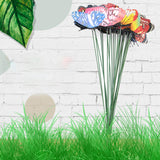 Maxbell 25Pcs Glow in The Dark Butterfly Garden Stakes Farm Yard Outdoor Decorations