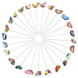 Maxbell 25Pcs Glow in The Dark Butterfly Garden Stakes Farm Yard Outdoor Decorations