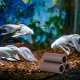 Maxbell Stone Decoration Aquarium Decor Hide Spawning Spawning Breeding Shelter Small Three Holes