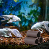 Maxbell Stone Decoration Aquarium Decor Hide Spawning Spawning Breeding Shelter Large Three Holes