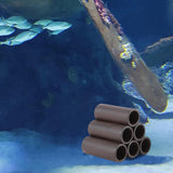 Maxbell Stone Decoration Aquarium Decor Hide Spawning Spawning Breeding Shelter Six Hole Tube