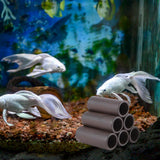 Maxbell Stone Decoration Aquarium Decor Hide Spawning Spawning Breeding Shelter Six Hole Tube