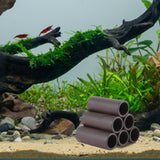 Maxbell Stone Decoration Aquarium Decor Hide Spawning Spawning Breeding Shelter Six Hole Tube