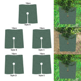Maxbell 10x Tree Mulch Ring Thickened Landscaping Root Protection Tree Protector Mat Side length 32cm