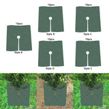 Maxbell 10x Tree Mulch Ring Thickened Landscaping Root Protection Tree Protector Mat Side length 32cm
