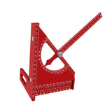 Maxbell Triangle Ruler Square Protractor Measurement Carpentry Measuring Layout Tool Red