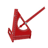 Maxbell Triangle Ruler Square Protractor Measurement Carpentry Measuring Layout Tool Red