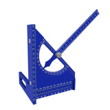 Maxbell Triangle Ruler Square Protractor Measurement Carpentry Measuring Layout Tool Blue