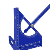 Maxbell Triangle Ruler Square Protractor Measurement Carpentry Measuring Layout Tool Blue