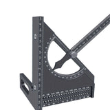 Maxbell Triangle Ruler Square Protractor Measurement Carpentry Measuring Layout Tool Gray