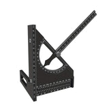 Maxbell Triangle Ruler Square Protractor Measurement Carpentry Measuring Layout Tool Black