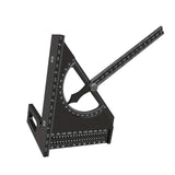 Maxbell Triangle Ruler Square Protractor Measurement Carpentry Measuring Layout Tool Black