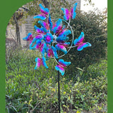 Maxbell Butterfly Ornament Child Creative Metal Windmill for Garden