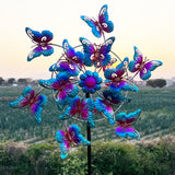 Maxbell Butterfly Ornament Child Creative Metal Windmill for Garden