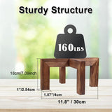 Maxbell Wood Plant Stand Rustic Fashion Plant Shelf for Indoor Outdoor Kitchen Patio