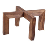 Maxbell Wood Plant Stand Rustic Fashion Plant Shelf for Indoor Outdoor Kitchen Patio