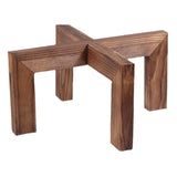 Maxbell Wood Plant Stand Rustic Fashion Plant Shelf for Indoor Outdoor Kitchen Patio