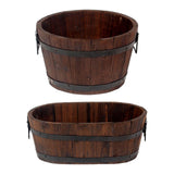 Maxbell Planter Versatile Artwork Crafts Plant Container for Home Living Room Indoor round