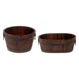 Maxbell Planter Versatile Artwork Crafts Plant Container for Home Living Room Indoor round