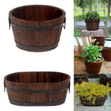 Maxbell Planter Versatile Artwork Crafts Plant Container for Home Living Room Indoor round