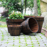 Maxbell Planter Versatile Artwork Crafts Plant Container for Home Living Room Indoor round