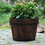 Maxbell Planter Versatile Artwork Crafts Plant Container for Home Living Room Indoor round