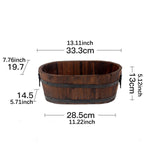 Maxbell Planter Versatile Artwork Crafts Plant Container for Home Living Room Indoor oval