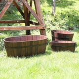 Maxbell Planter Versatile Artwork Crafts Plant Container for Home Living Room Indoor oval