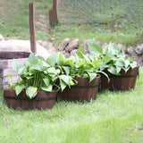 Maxbell Planter Versatile Artwork Crafts Plant Container for Home Living Room Indoor oval