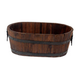 Maxbell Planter Versatile Artwork Crafts Plant Container for Home Living Room Indoor oval