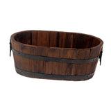 Maxbell Planter Versatile Artwork Crafts Plant Container for Home Living Room Indoor oval