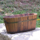 Maxbell Planter Versatile Artwork Crafts Plant Container for Home Living Room Indoor oval