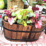 Maxbell Planter Versatile Artwork Crafts Plant Container for Home Living Room Indoor oval