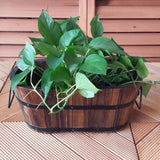 Maxbell Planter Versatile Artwork Crafts Plant Container for Home Living Room Indoor oval