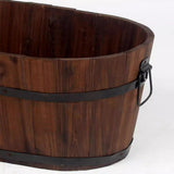 Maxbell Planter Versatile Artwork Crafts Plant Container for Home Living Room Indoor oval