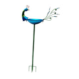 Maxbell Peacock Bird Bath Decorative Creative Drinker Plate for Lawn Garden Ornament
