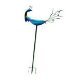 Maxbell Peacock Bird Bath Decorative Creative Drinker Plate for Lawn Garden Ornament