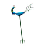 Maxbell Peacock Bird Bath Decorative Creative Drinker Plate for Lawn Garden Ornament