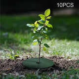 Maxbell 10Pcs Tree Mulch Rings for Weed Control Gardening Round Fruit Tree Protector S