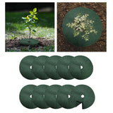 Maxbell 10Pcs Tree Mulch Rings for Weed Control Gardening Round Fruit Tree Protector S